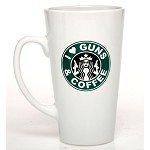 "I Love Guns & Coffee" Ceramic Cafe Style Mug
