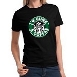 "I Love Guns & Coffee" Women T-Shirt Sizes SM-3XL